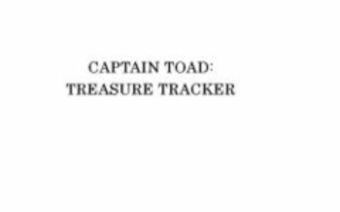 CAPTAIN TOAD: TREASURE TRACKER Logo (EUIPO, 27.08.2014)