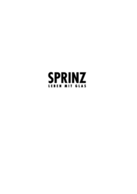 SPRINZ LEBEN MIT GLAS Logo (EUIPO, 03/23/2017)