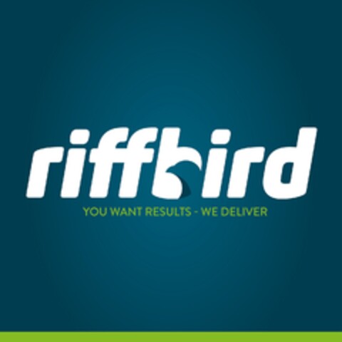 RIFFBIRD YOU WANT RESULTS WE DELIVER Logo (EUIPO, 05.03.2020)