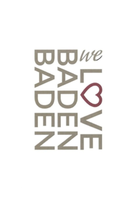 WE LOVE BADEN BADEN Logo (EUIPO, 01.08.2023)