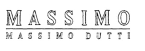 MASSIMO MASSIMO DUTTI Logo (EUIPO, 04/01/1996)