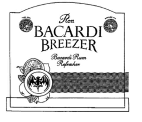 Ron BACARDI BREEZER Bacardi Rum Refresher Logo (EUIPO, 07/27/1998)