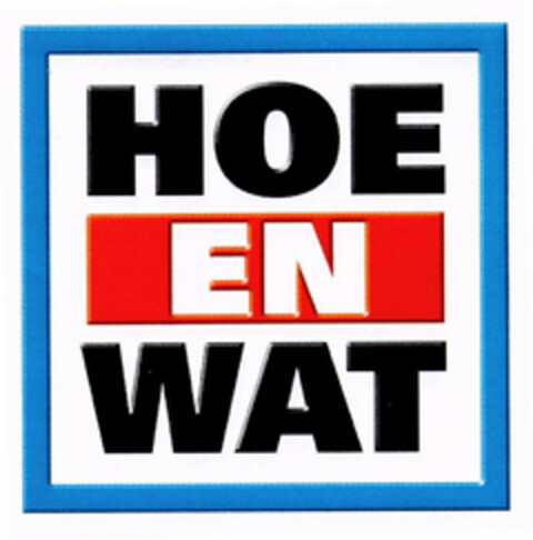 HOE EN WAT Logo (EUIPO, 09/16/2002)