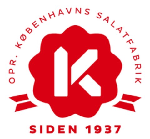 OPR. KØBENHAVNS SALATFABRIK  K SIDEN 1937 Logo (EUIPO, 03/23/2017)