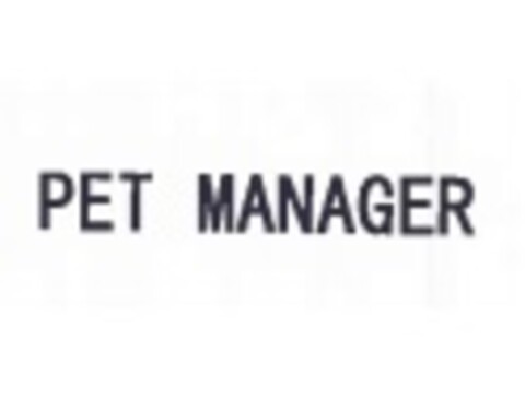 PET MANAGER Logo (EUIPO, 04/20/2018)