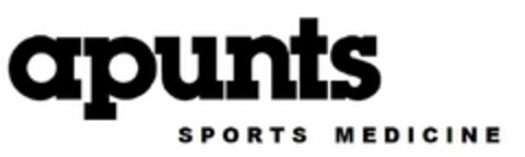 apunts SPORTS MEDICINE Logo (EUIPO, 22.11.2019)