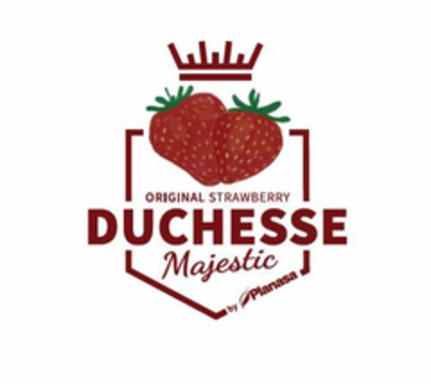 ORIGINAL STRAWBERRY DUCHESSE MAJESTIC BY PLANASA Logo (EUIPO, 10.03.2020)