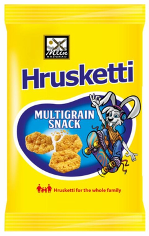 Hrusketti Mlin Razgrad Multigrain snack Hrusketti for the whole family Logo (EUIPO, 03.11.2020)