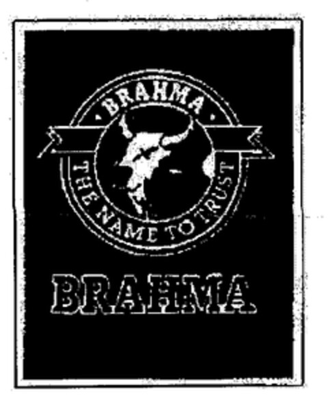 BRAHMA THE NAME TO TRUST BRAHMA Logo (EUIPO, 06/22/2001)