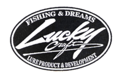 FISHING & DREAMS Lucky Craft LUREPRODUCT & DEVELOPMENT Logo (EUIPO, 09/24/2003)