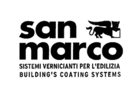 san marco SISTEMI VERNICIANTI PER L´EDILIZIA BUILDING´S COATING SYSTEMS Logo (EUIPO, 08.06.2005)