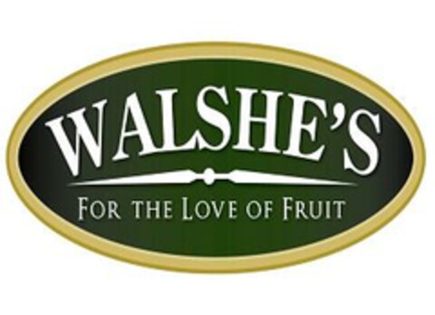 WALSHE'S FOR THE LOVE OF FRUIT Logo (EUIPO, 23.06.2008)