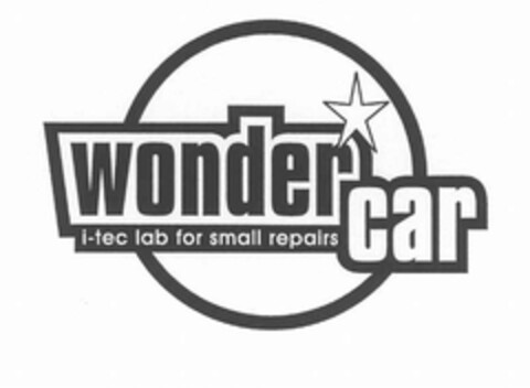 WONDER CAR i-tec lab for small repairs Logo (EUIPO, 10/29/2010)