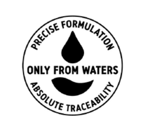 PRECISE FORMULATION ONLY FROM WATERS ABSOLUTE TRACEABILITY Logo (EUIPO, 19.03.2012)