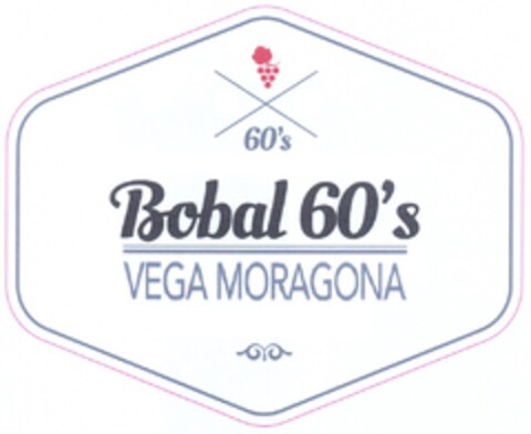 60's Bobal 60's VEGA MORAGONA Logo (EUIPO, 12/06/2017)