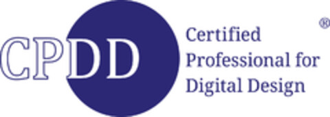 CPDD Certified Professional for Digital Design Logo (EUIPO, 28.12.2017)