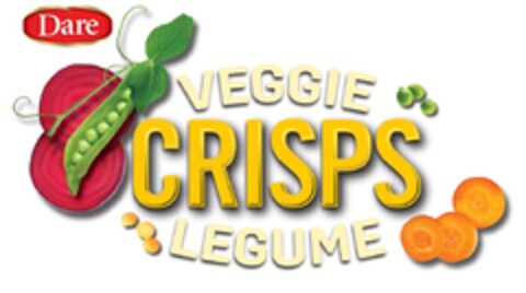 DARE VEGGIE CRISPS LEGUME Logo (EUIPO, 21.05.2022)