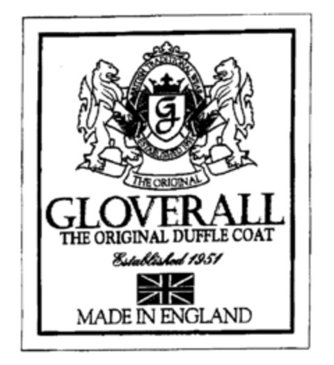 GLOVERALL THE ORIGINAL DUFFLE COAT Logo (EUIPO, 05.12.1996)