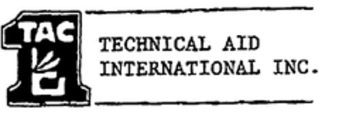 1 TAC TECHNICAL AID INTERNATIONAL INC. Logo (EUIPO, 02/01/2000)