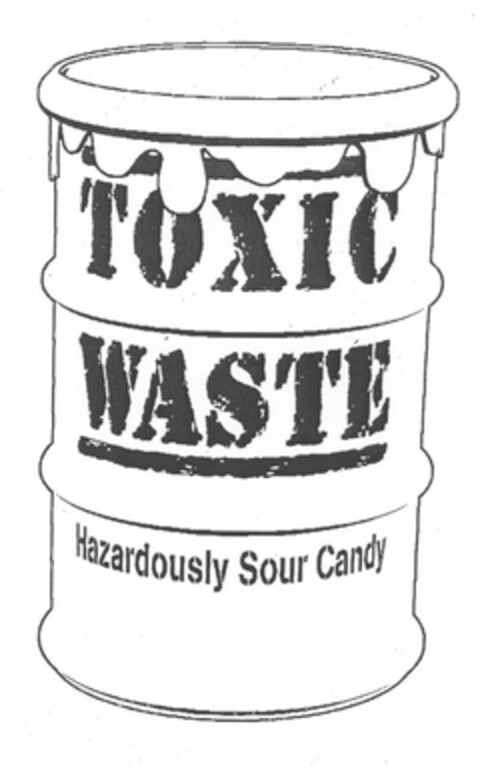 TOXIC WASTE Hazardously Sour Candy Logo (EUIPO, 11/17/2005)