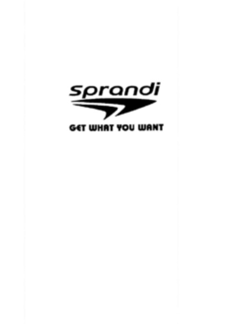 sprandi GET WHAT YOU WANT Logo (EUIPO, 07/11/2007)