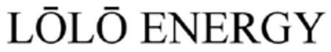 LŌLŌ ENERGY Logo (EUIPO, 14.06.2010)