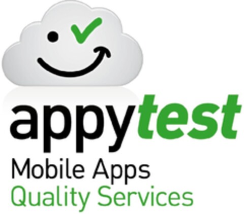 APPYTEST  MOBILE APPS QUALITY SERVICES Logo (EUIPO, 20.12.2011)