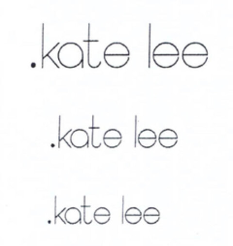 .kate lee  .kate lee   .kate lee Logo (EUIPO, 19.04.2012)