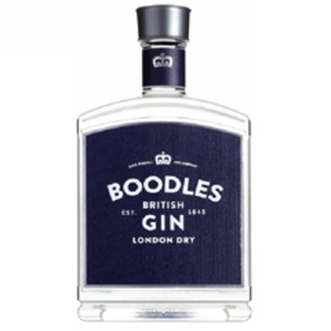 COCK RUSSELL AND COMPANY BOODLES BRITISH GIN EST. 1845 LONDON DRY Logo (EUIPO, 13.07.2012)