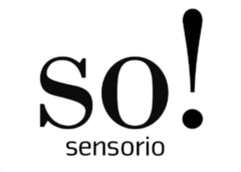 so! sensorio Logo (EUIPO, 02.12.2015)