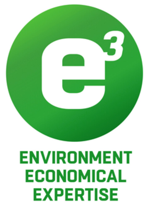 e3 ENVIRONMENT ECONOMICAL EXPERTISE Logo (EUIPO, 26.01.2016)