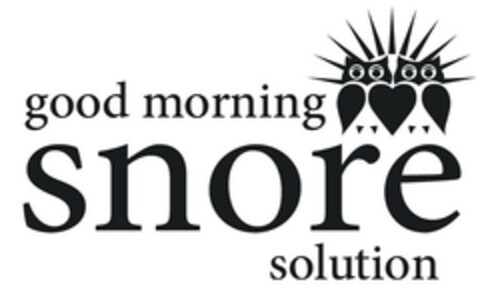 good morning snore solution Logo (EUIPO, 11.10.2016)