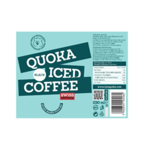 QUOKA ICED BLACK COFFEE Logo (EUIPO, 12/22/2020)