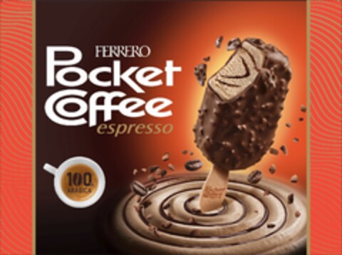 FERRERO POCKET COFFEE ESPRESSO 100% ARABICA Logo (EUIPO, 26.11.2021)