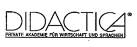 DIDACTICA PRIVATE AKADEMIE FÜR WIRTSCHAFT UND SPRACHEN Logo (EUIPO, 24.07.1997)