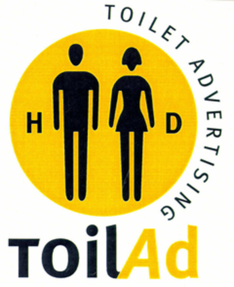 TOILET ADVERTISING ToilAd H D Logo (EUIPO, 10/05/1998)