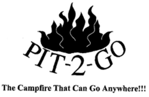 PIT-2-GO The Campfire That Can Go Anywhere!!! Logo (EUIPO, 16.12.1998)