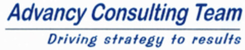 Advancy Consulting Team Driving strategy to results Logo (EUIPO, 31.07.2000)