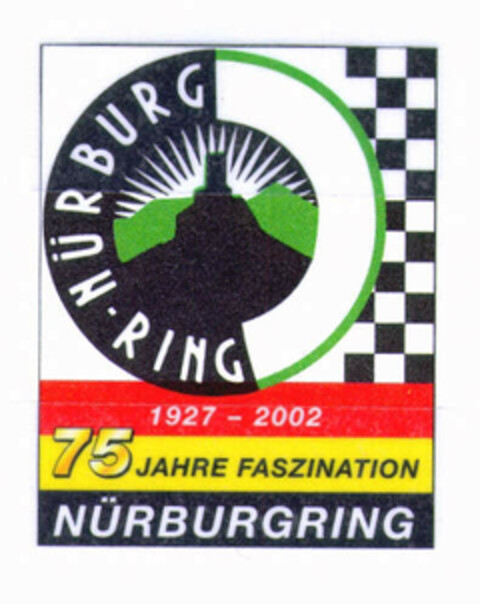 NÜRBURGRING 1927 - 2002 75 JAHREN FASZINATION Logo (EUIPO, 09/26/2001)