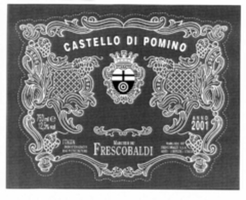 CASTELLO DI POMINO MARCHESI DE' FRESCOBALDI Logo (EUIPO, 06/05/2002)