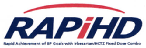 RAPIHD Rapid Achievement of BP Goals with irbesartan/HCTZ Fixed Dose Combo Logo (EUIPO, 11/15/2006)
