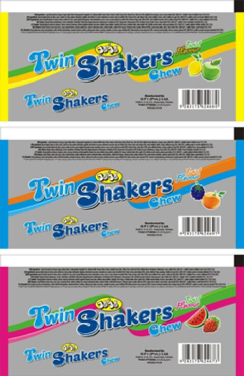 JOJO Twin Shakers Chew Twist Flavour Logo (EUIPO, 13.01.2015)