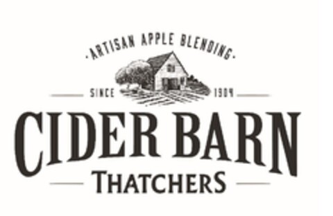 ARTISAN APPLE BLENDING SINCE 1904 CIDER BARN THATCHERS Logo (EUIPO, 22.10.2020)