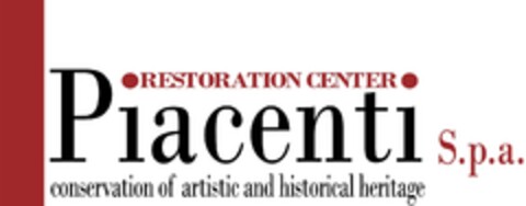 PIACENTI S.P.A. RESTORATION CENTER conservation of artistic and historical heritage Logo (EUIPO, 07/26/2022)