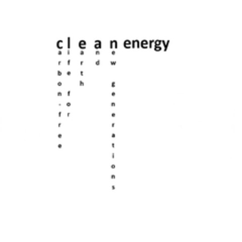 clean energy carbon free life for earth and new generations Logo (EUIPO, 18.10.2022)