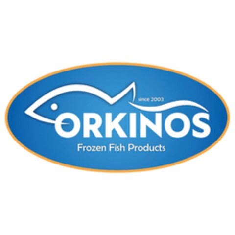 ORKINOS Frozen Fish Products since 2003 Logo (EUIPO, 31.01.2024)