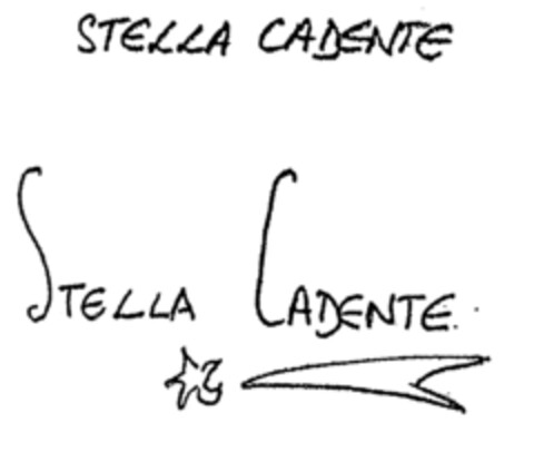STELLA CADENTE STELLA CADENTE Logo (EUIPO, 12.12.1997)