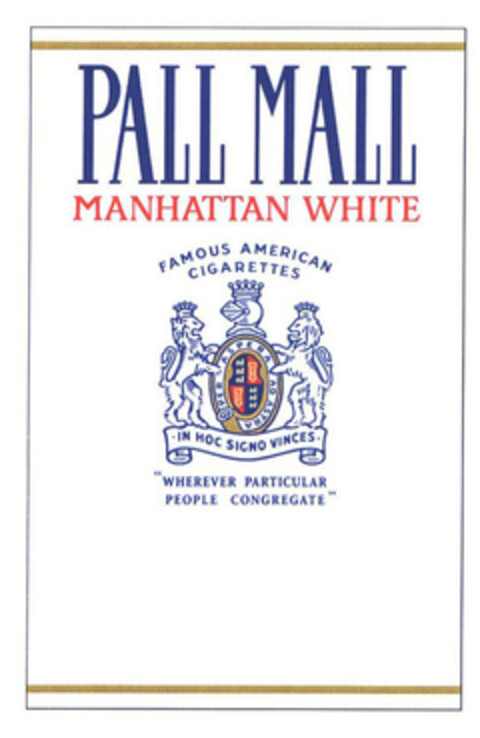 PALL MALL MANHATTAN WHITE Logo (EUIPO, 02/05/2004)