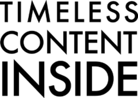 TIMELESS CONTENT INSIDE Logo (EUIPO, 10.11.2011)