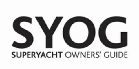 SYOG SUPERYACHT OWNERS' GUIDE Logo (EUIPO, 15.08.2013)